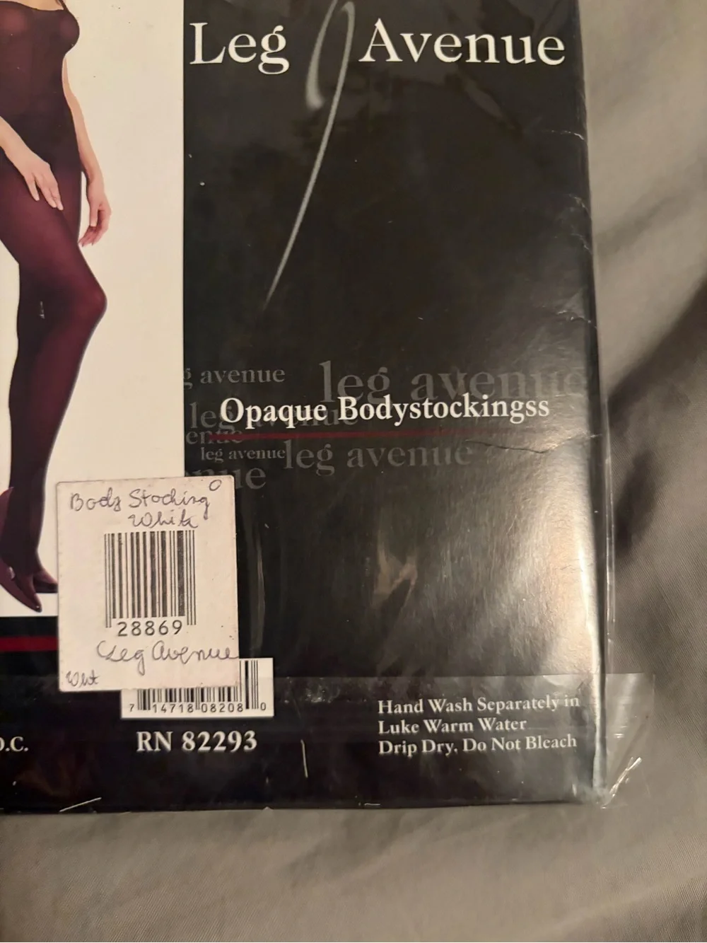 Leg Avenue Women's Opaque Bodystocking - Burgundy One size fits most new